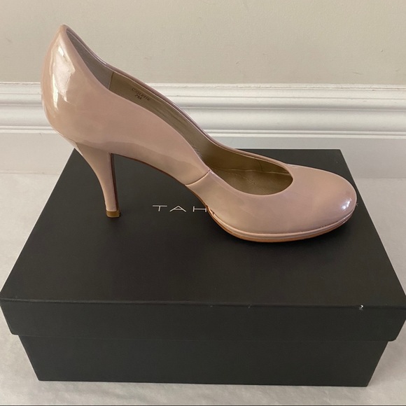 Tahari Blush Nude Patent Heels - Picture 7 of 13